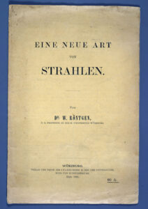 Figur 2. Forsiden til monografien utgitt i desember 1895 i Würzburg3,7.